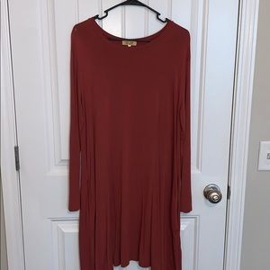 Burnt orange dress
